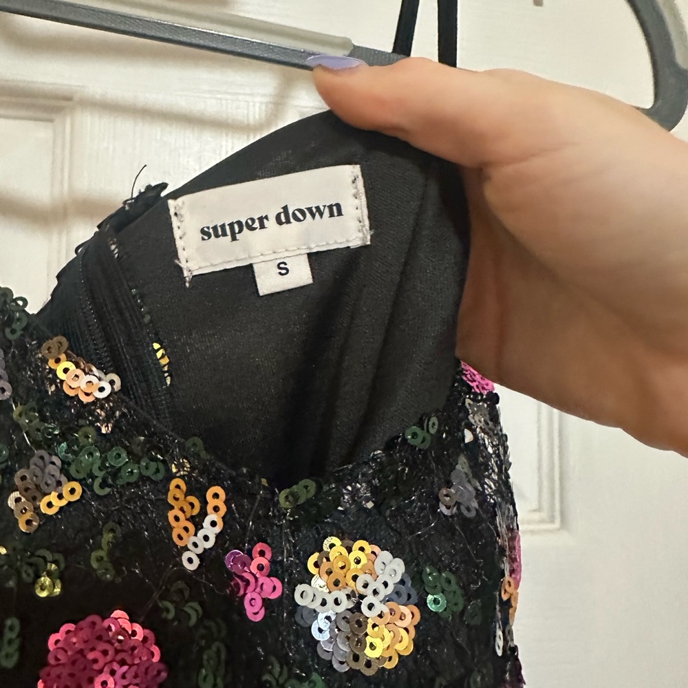 Superdown Multicolor Sequin Dress - image 2